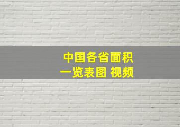 中国各省面积一览表图 视频